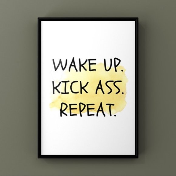 Modern simple Inspirational sayings art print - Picture 1 of 2